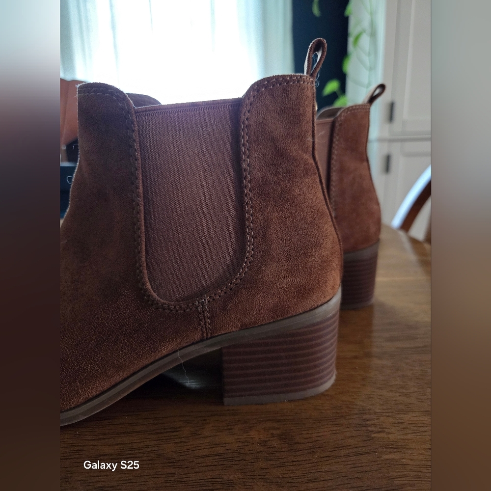 Brown Suede Ankle Boots